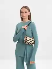 Бежевый сумка женская с цепью
