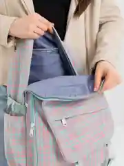 Бирюзовый рюкзак унивесальный мягкий