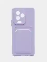 Лавандовый силиконовый чехол Infinix Note 12 2023 / Note 12 PRO 4G, прозрачный