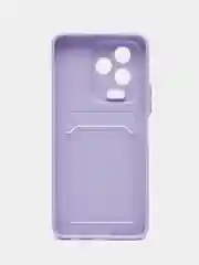 Лавандовый силиконовый чехол Infinix Note 12 2023 / Note 12 PRO 4G, прозрачный