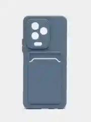 Синий меланж силиконовый чехол Infinix Note 12 2023 / Note 12 PRO 4G, прозрачный