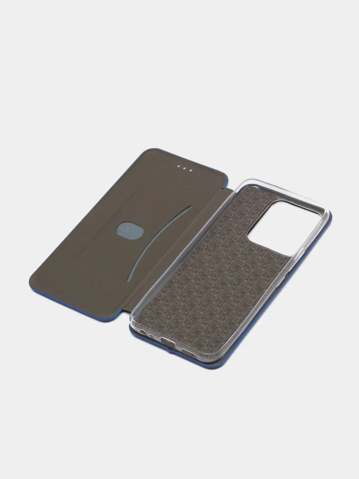 Синий чехол-книжка для Tecno Spark 8C / Spark Go 2022 (Техно Спарк 8С / Спарк Го 2022)