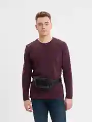 Черный сумка мужская кожаная бананка на пояс, через плечо, натуральная кожа, сумка поясная