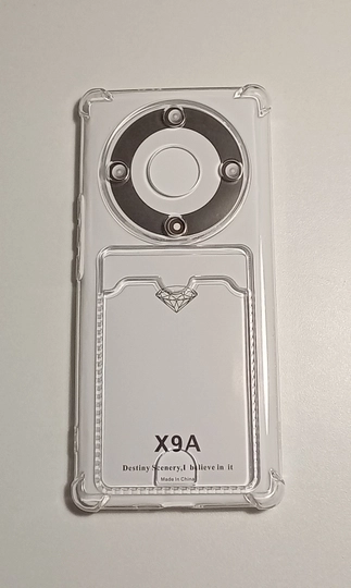 Чехол HONOR X9a противоударные углы, карман для пластиковых карт