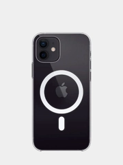 Чехол MagSafe для iPhone, прозрачный, силиконовый