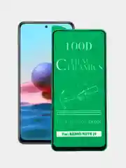Черный защитная керамическая глянцевая пленка на Xiaomi Redmi Note 10 (Сяоми Редми Нот 10)