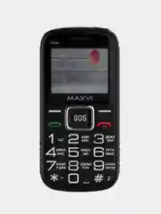 Синий мобильный телефон Maxvi B5ds, большие кнопки