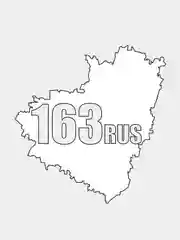 Алый наклейка на авто "Регионы: 102, 116, 118, 163"