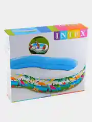 Голубой детский бассейн Intex "Лагуна" 700л / Bestway "Подводный мир" 282 л / Bestway Динозавр 946л