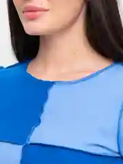 Синий женский топ, на каждый день