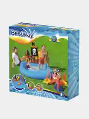 Голубой игровой центр, детский бассейн Bestway, 140 х 130 х 104 см, "Корабль"