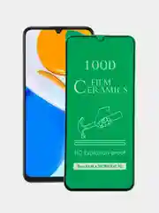 Черный защитная керамическая глянцевая пленка Huawei Honor X7 / Infinix Note 12, Хуавей Хонор Х7