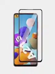 Черный защитное стекло Samsung Galaxy A21