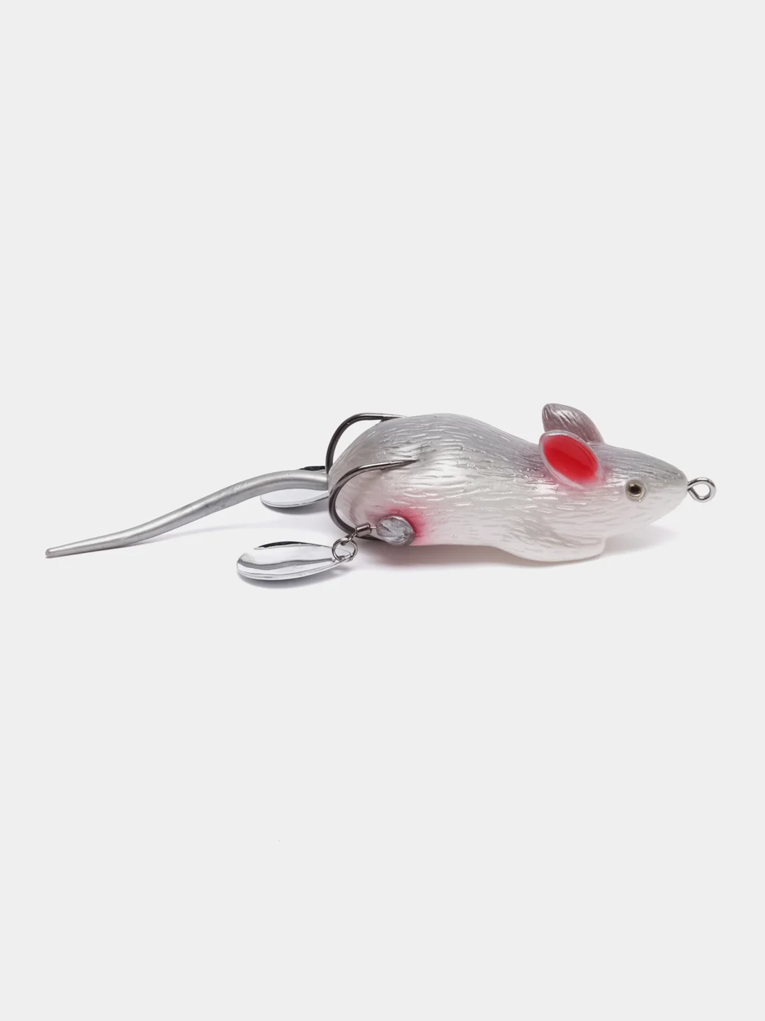 Серый приманка мышь-незацепляйка Namazu Mouse, длина 75 мм, вес 26 гр