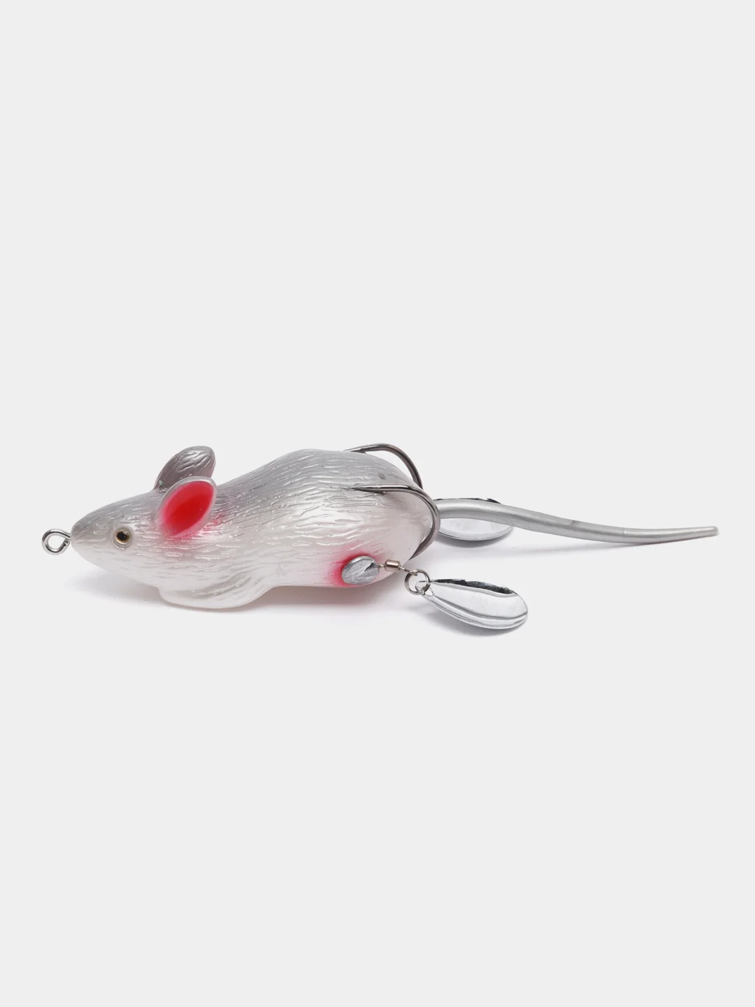 Серый приманка мышь-незацепляйка Namazu Mouse, длина 75 мм, вес 26 гр