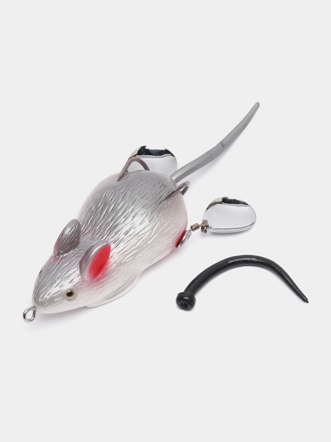 Серый приманка мышь-незацепляйка Namazu Mouse, длина 75 мм, вес 26 гр