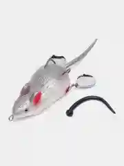 Серый приманка мышь-незацепляйка Namazu Mouse, длина 75 мм, вес 26 гр