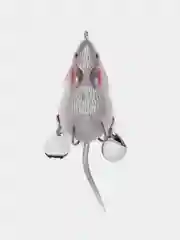 Серый приманка мышь-незацепляйка Namazu Mouse, длина 75 мм, вес 26 гр