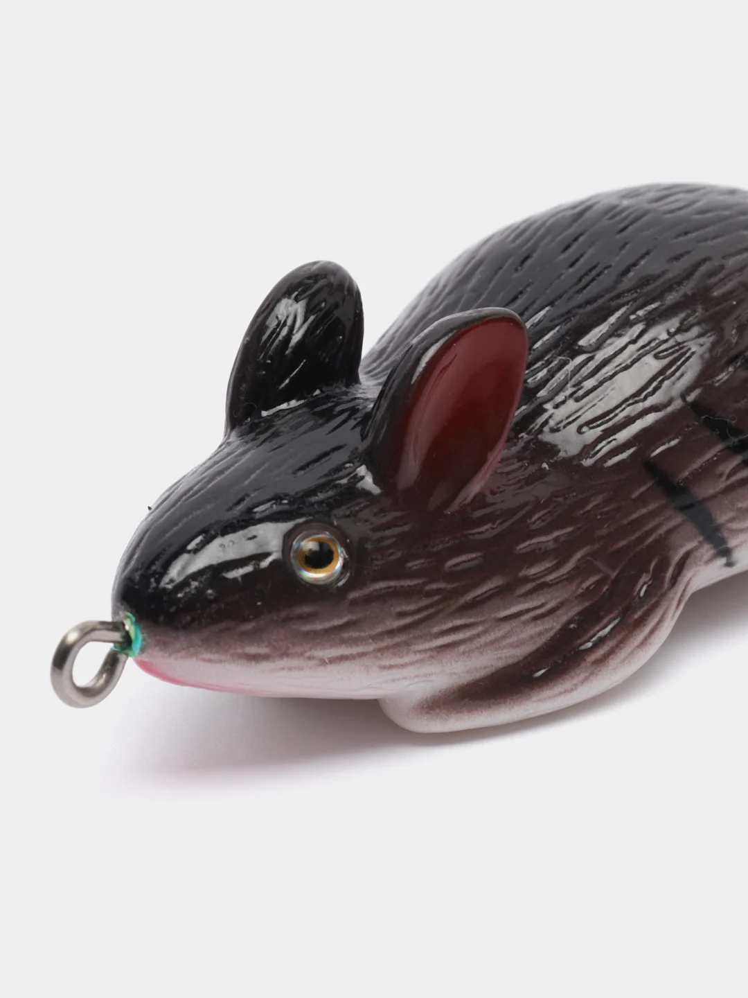 Тёмно-коричневый приманка мышь-незацепляйка Namazu Mouse, длина 75 мм, вес 26 гр