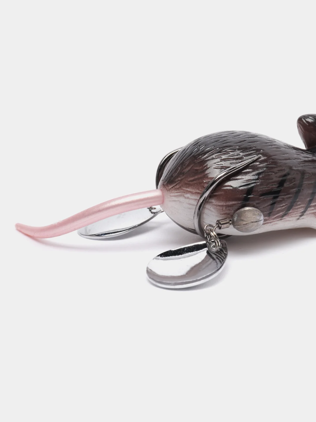 Тёмно-коричневый приманка мышь-незацепляйка Namazu Mouse, длина 75 мм, вес 26 гр