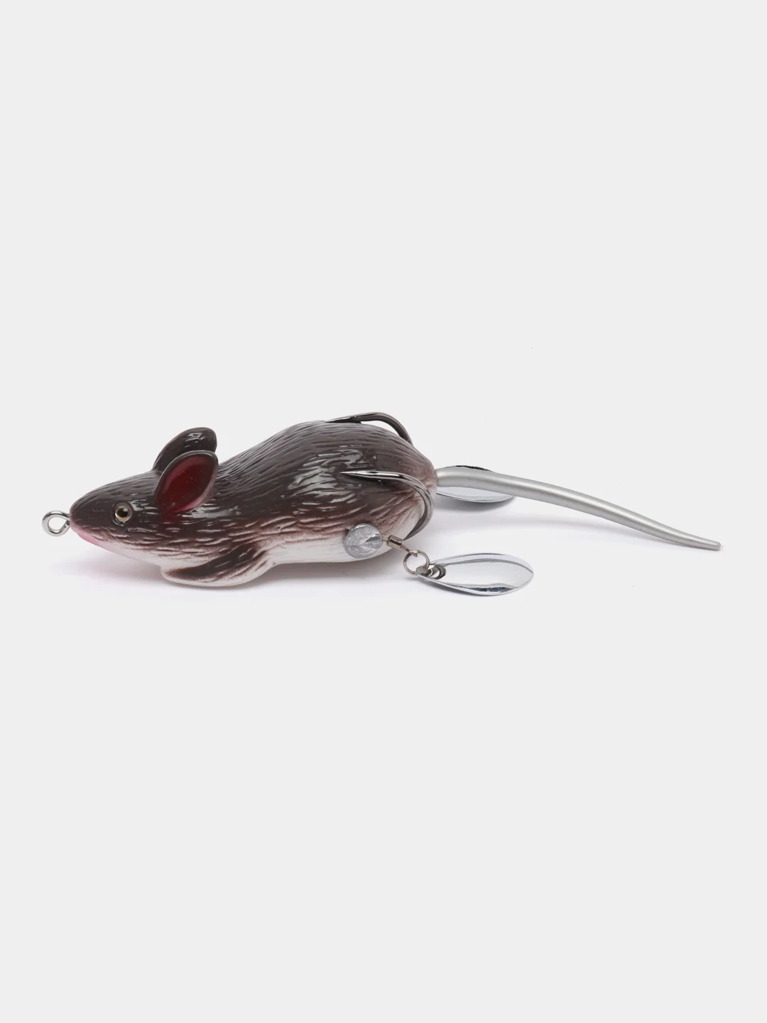 Светло-коричневый приманка мышь-незацепляйка Namazu Mouse, длина 75 мм, вес 26 гр
