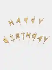 Золотистый хаки свечи для торта Happy Birthday