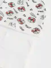 Белый детский комплект для девочки: шапка и снуд