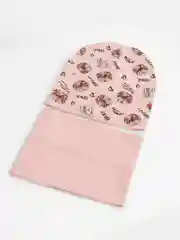 Кораллово-розовый детский комплект для девочки: шапка и снуд