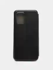 Черный чехол-книжка для Realme 8 5G (Реалми 8 5G), из экокожи