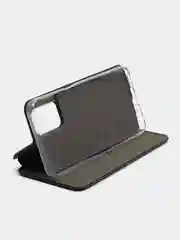 Черный чехол-книжка для Realme 8 5G (Реалми 8 5G), из экокожи