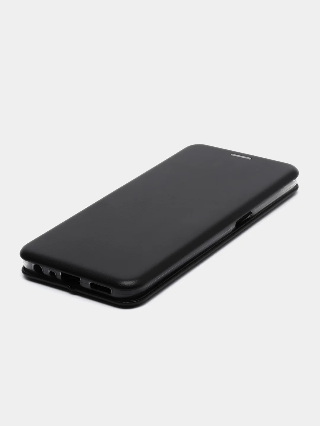 Черный чехол-книжка для Realme 8 5G (Реалми 8 5G), из экокожи
