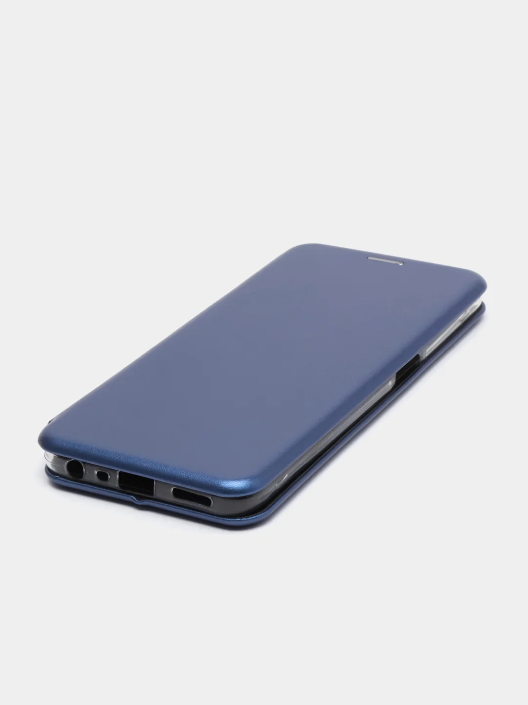 Голубой чехол-книжка для Realme 8 5G (Реалми 8 5G), из экокожи