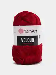 Бордовый пряжа плюшевая YarnArt Velour, 100 г, 170 м (Пряжа Велюровая)