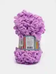 Сиреневый пряжа Alize Puffy Fine, петельки маленькие, 100 г, 14 м