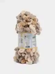Светло-коричневый пряжа Alize Puffy Color, петельки большие, 100 г, 9 м