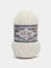 Молочный пряжа плюшевая Alize Velluto, микрополиэстер, 100 г, 68 м