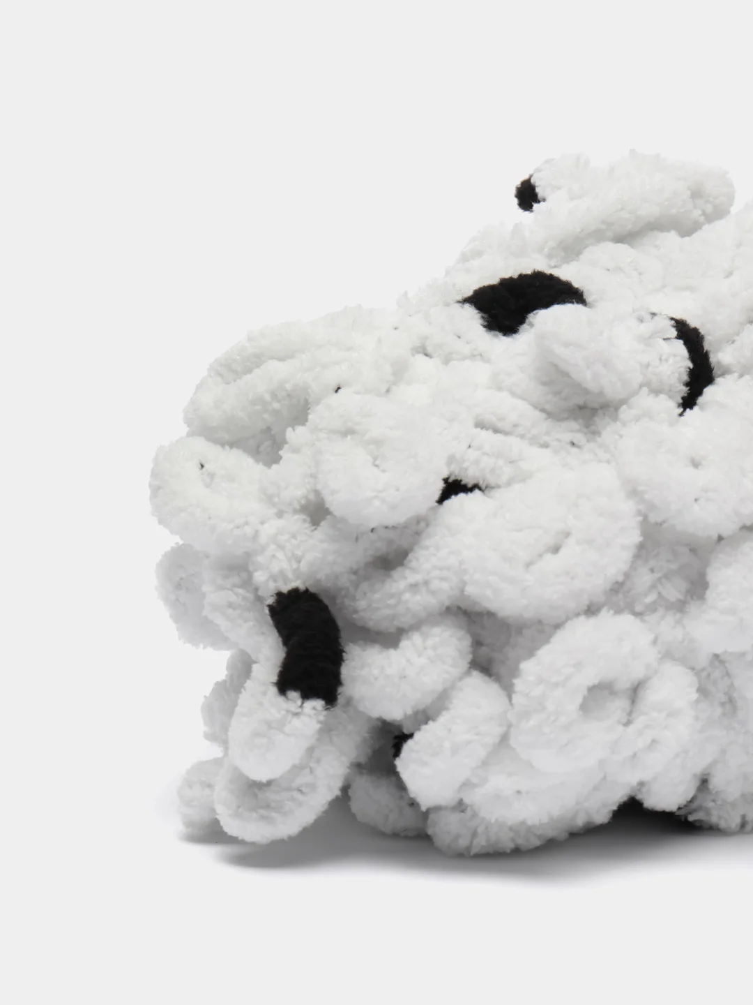 Серебряный пряжа Alize Puffy Color, петельки большие, 100 г, 9 м