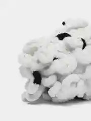 Серебряный пряжа Alize Puffy Color, петельки большие, 100 г, 9 м