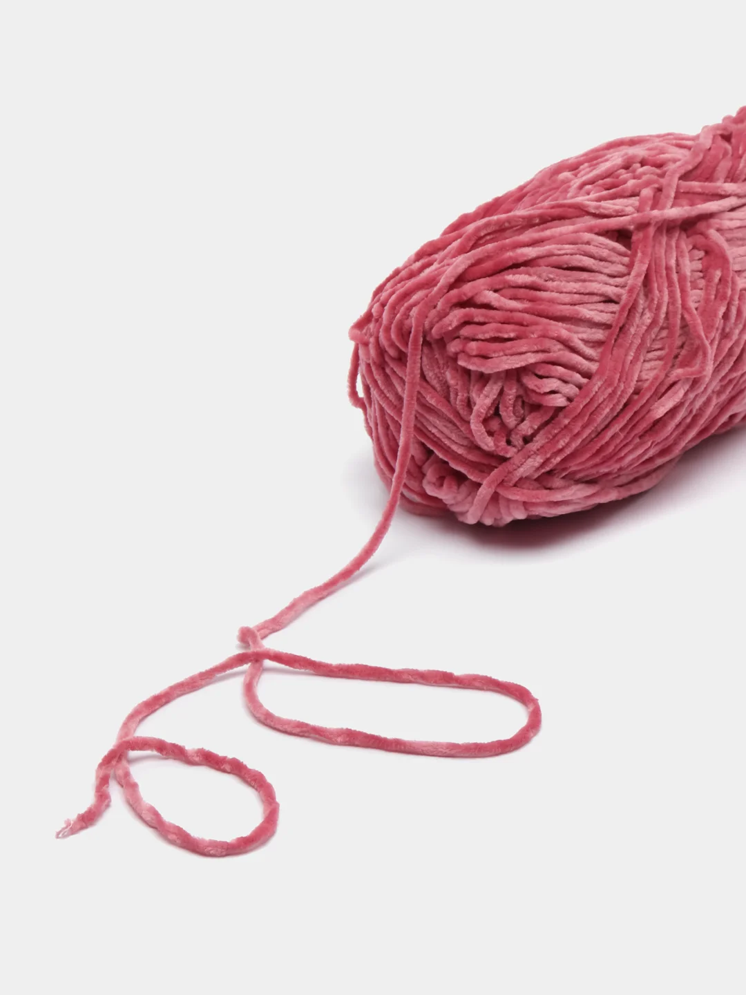 Тёмно-розовый пряжа плюшевая YarnArt Velour, 100 г, 170 м (Пряжа Велюровая)