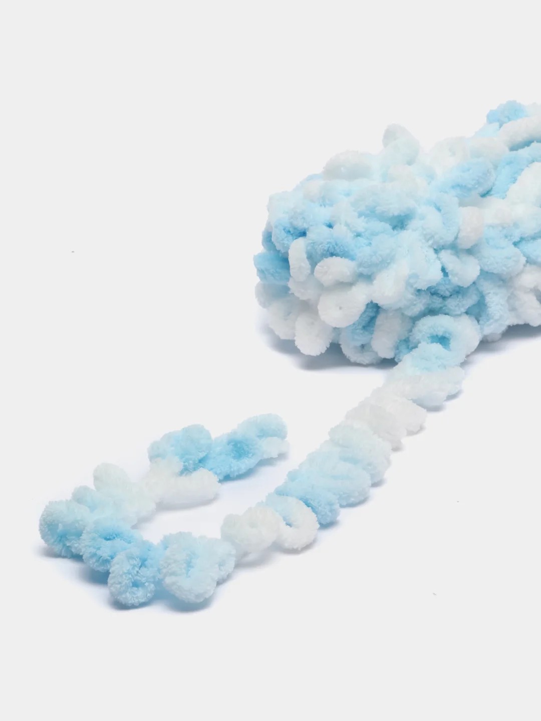 Ледяной пряжа Alize Puffy Color, петельки большие, 100 г, 9 м