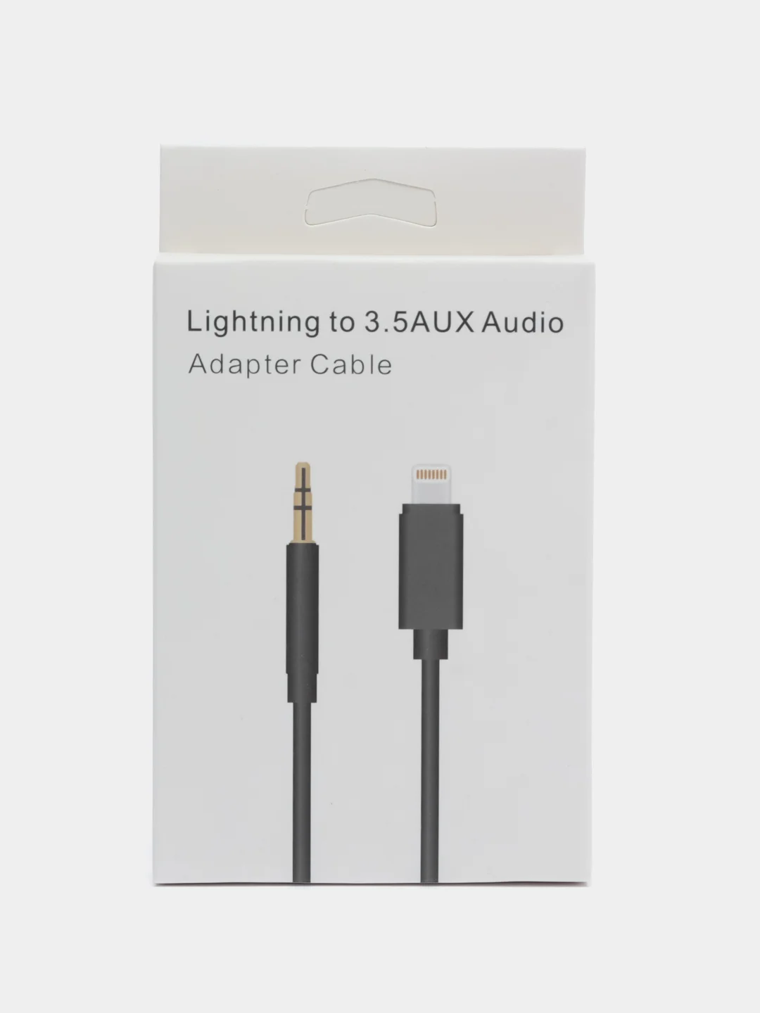 Черный кабель AUX-Lightning для iPhone, 3,5 jack, 1 м