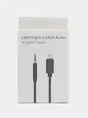 Черный кабель AUX-Lightning для iPhone, 3,5 jack, 1 м