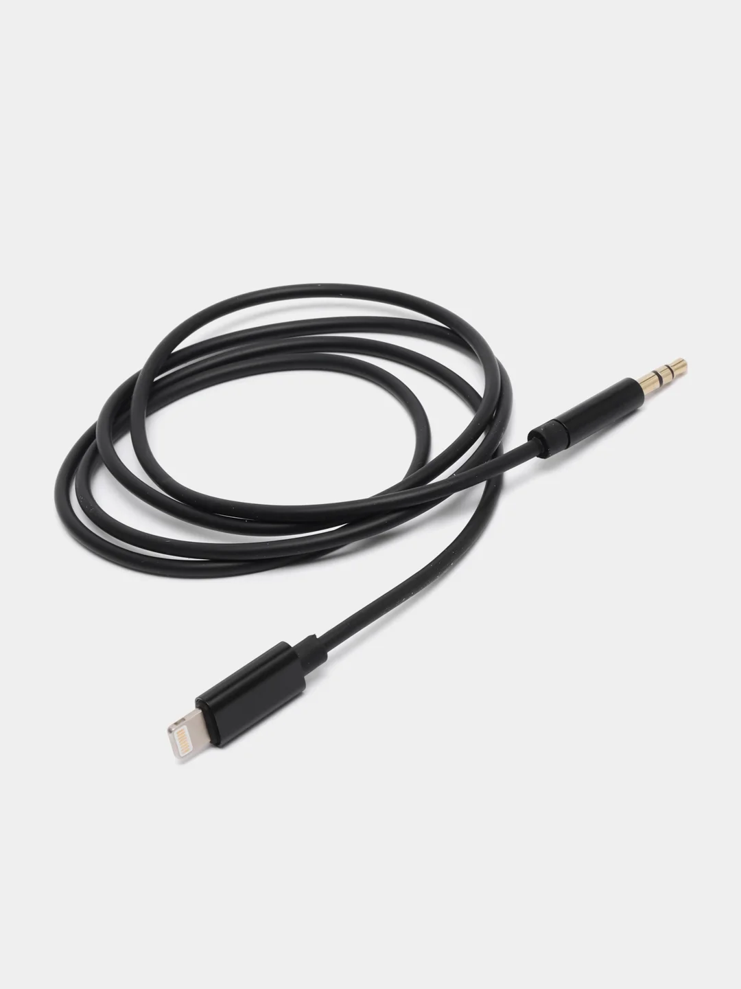 Черный кабель AUX-Lightning для iPhone, 3,5 jack, 1 м