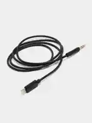 Черный кабель AUX-Lightning для iPhone, 3,5 jack, 1 м