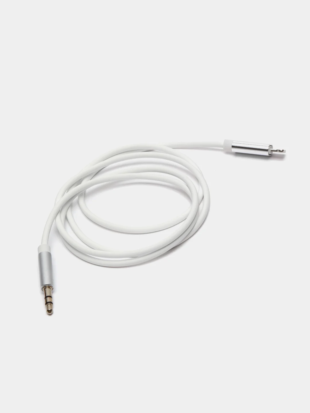 Белый кабель AUX-Lightning для iPhone, 3,5 jack, 1 м