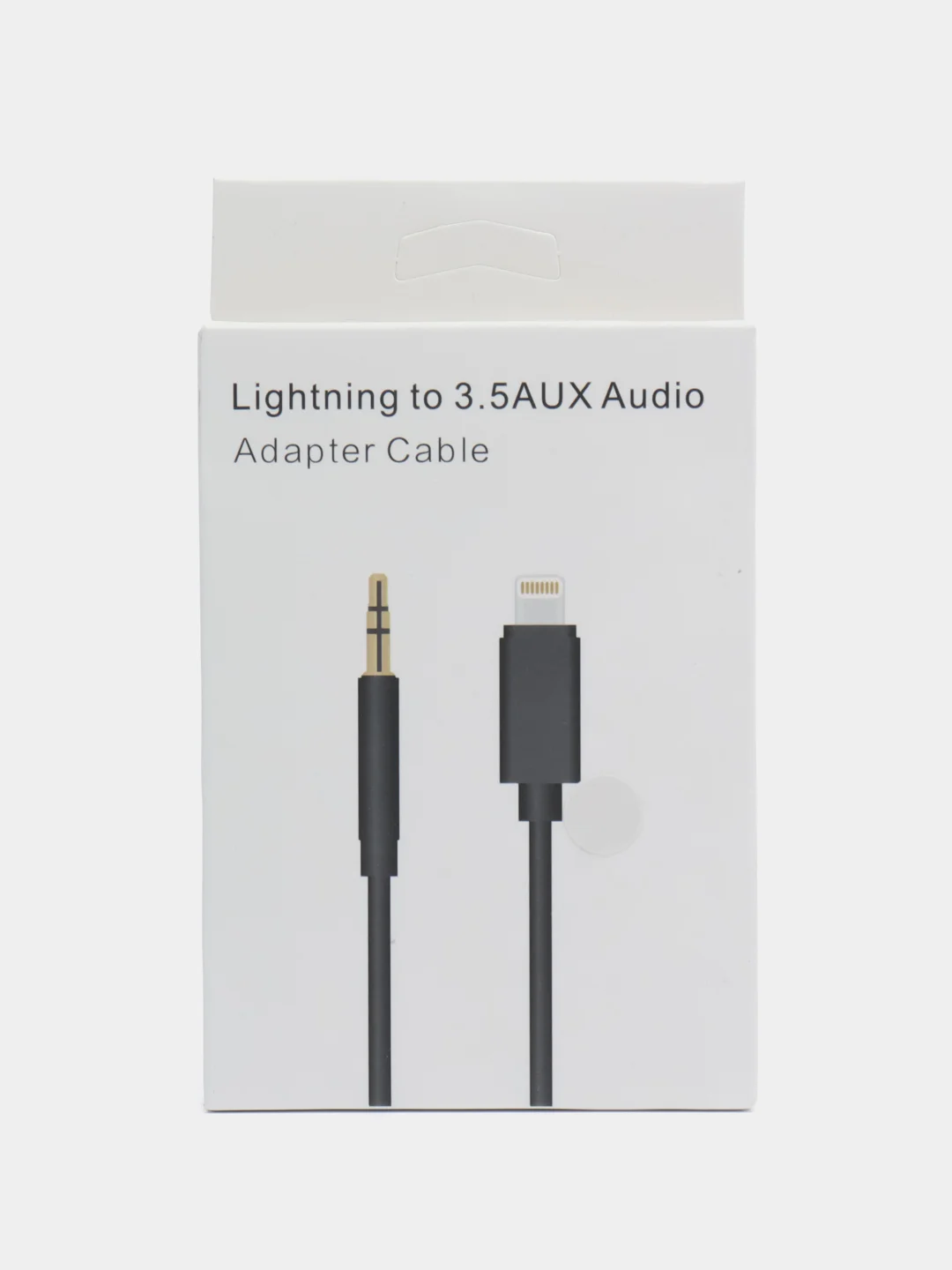 Белый кабель AUX-Lightning для iPhone, 3,5 jack, 1 м