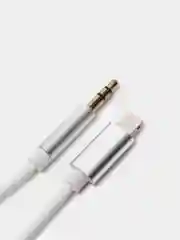 Белый кабель AUX-Lightning для iPhone, 3,5 jack, 1 м