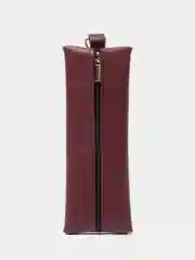 Бордовый ключница из экокожи длинная