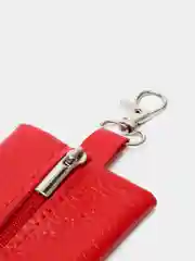Красный ключница из экокожи длинная
