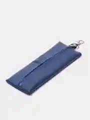 Синий ключница из экокожи длинная